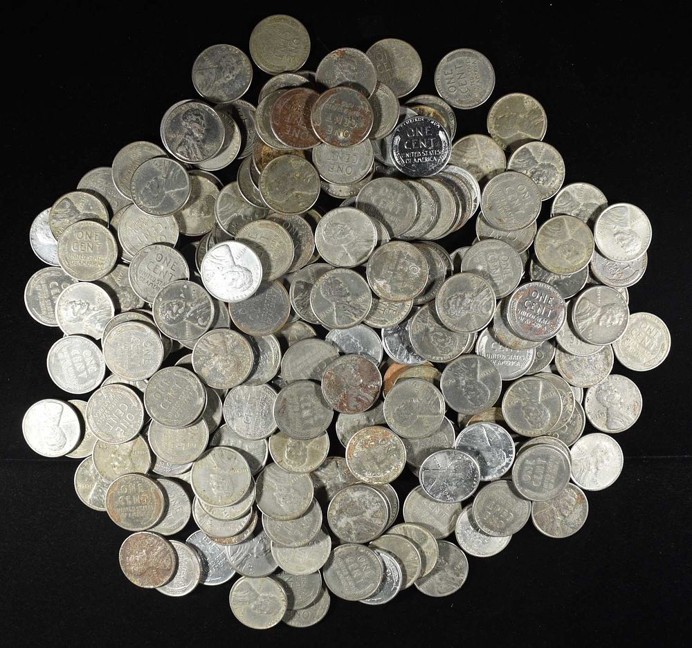203 STEEL CENTS. P, D, S. CHECK OUT OUR UPCOMING AUCTIONS ESTIMATE $225 - $250.