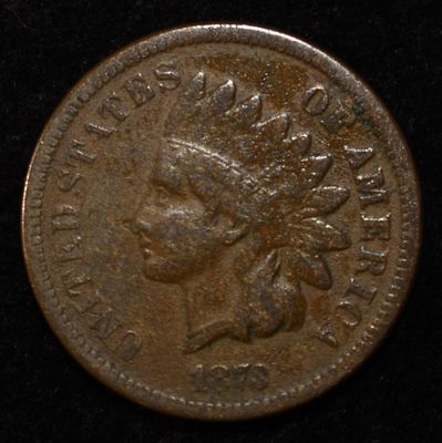 1873 INDIAN CENT FINE. WEEKLY COIN & CURRENCY AUCTIONS ESTIMATE $80 - $100.