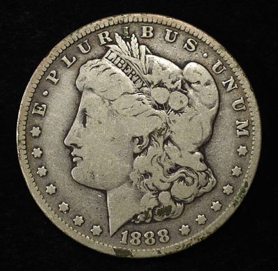 1888-O MORGAN DOLLAR. WEEKLY COIN & CURRENCY AUCTIONS ESTIMATE $90 - $130.