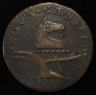 1788 NJ COLONIAL MARIS XF. LEADERS IN ON-LINE AUCTIONS ESTIMATE $700 - $800.