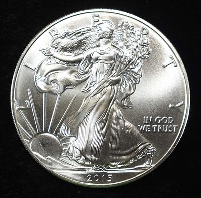 2015 AMERICAN SILVER EAGLE. WEEKLY COIN & CURRENCY AUCTIONS ESTIMATE $130 - $180.