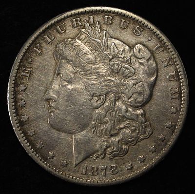 1878-CC MORGAN DOLLAR XF/AU. TOP RATED AUCTION HOUSE ESTIMATE $300 - $350.