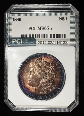 1889 MORGAN DOLLAR PCI GEM BU. CHECK OUT OUR UPCOMING AUCTIONS ESTIMATE $140 - $190.
