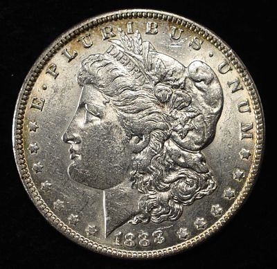 1898 MORGAN DOLLAR CH AU. WEEKLY COIN & CURRENCY AUCTIONS ESTIMATE $90 - $130.