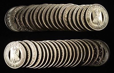 (40) 1951 HONOLULU RAPID TOKENS. LEADERS IN ON-LINE AUCTIONS ESTIMATE $200 - $250.