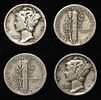 (50) MERCURY DIMES. LEADERS IN ON-LINE AUCTIONS ESTIMATE $380 - $430.Image - 1