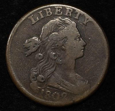 1802 DRAPED BUST LARGE CENT VF NO STEMS. LEADERS IN ON-LINE AUCTIONS ESTIMATE $775 - $875.