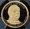 2012-S $1 GROVER CLEVELAND ANACS PR70 DCAM. WEEKLY COIN & CURRENCY AUCTIONS ESTIMATE $75 - $100.Image - 1