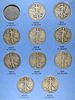 LIBERTY STANDING HALF DOLLAR WHITMAN. INCLUDING (22) HALF DOLLARS ESTIMATE $825 - $925.Image - 3