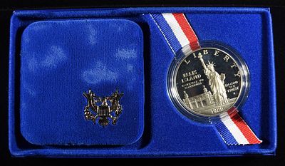 1986-S $1 COMMEM STATUE OF LIBERTY. CHECK OUT OUR UPCOMING AUCTIONS ESTIMATE $120 - $170.