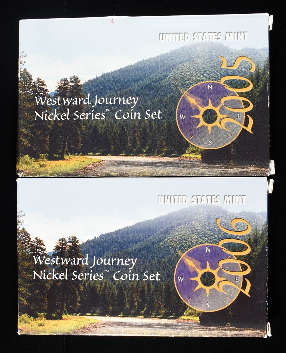 2005 & 2006 WESTWARD JOURNEY NICKEL SET. LEADERS IN ON-LINE AUCTIONS ESTIMATE $60 - $80.
