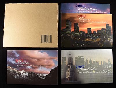 2007-2009 MINT SETS. LEADERS IN ON-LINE AUCTIONS ESTIMATE $80 - $120.