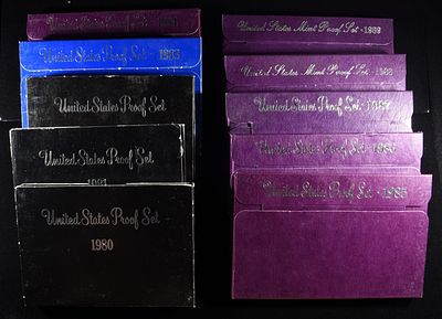 1980-89 US PROOF SETS. CHECK OUT OUR UPCOMING AUCTIONS ESTIMATE $90 - $130.