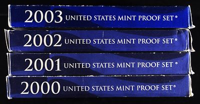 2000-2003 PROOF SETS. LEADERS IN ON-LINE AUCTIONS ESTIMATE $60 - $80.