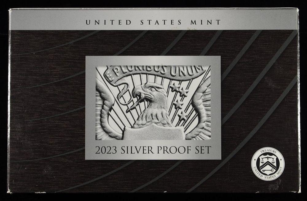 2023 SILVER PROOF SET. CHECK OUT OUR UPCOMING AUCTIONS ESTIMATE $200 - $250.