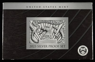 2023 SILVER PROOF SET. CHECK OUT OUR UPCOMING AUCTIONS ESTIMATE $200 - $250.