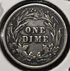 1896 BARBER DIME. WEEKLY COIN & CURRENCY AUCTIONS ESTIMATE $80 - $120.Image - 1