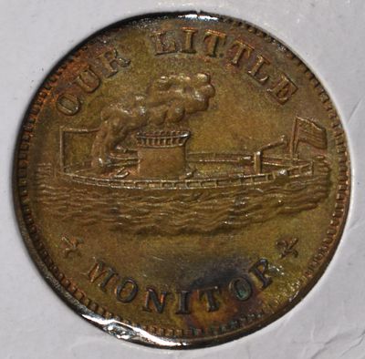 1863 OUR LITTLE MONITOR. CHECK OUT OUR UPCOMING AUCTIONS ESTIMATE $200 - $250.