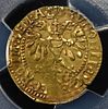 1590-1612 NTEH-ZWOLLE GOLD FLORIN PCGS XF CLEANED. FR-207 NETHERLANDS PROVINCIAL ZWOLLE ESTIMATE Image - 2