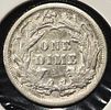 1891 SEATED LIBERTY DIME. TOP RATED AUCTION HOUSE ESTIMATE $100 - $150.Image - 1