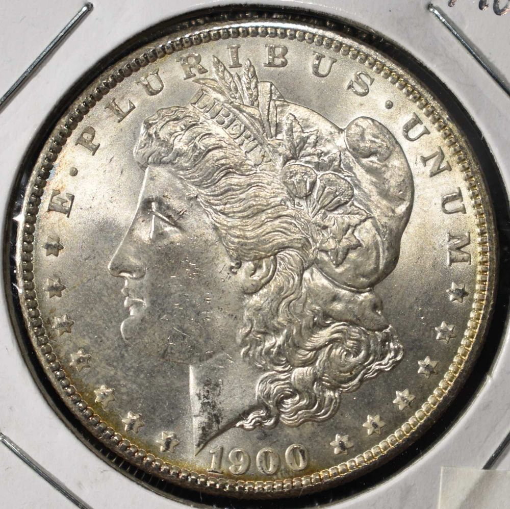 1900 MORGAN DOLLAR. CHECK OUT OUR UPCOMING AUCTIONS ESTIMATE $90 - $130.