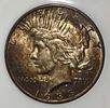 1935-S PEACE DOLLAR AU/BU. WEEKLY COIN & CURRENCY AUCTIONS ESTIMATE $200 - $250.Image - 1