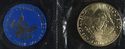1972 & 1973 EISENHOWER UNC SILVER DOLLAR. CHECK OUT OUR UPCOMING AUCTIONS ESTIMATE $60 - $80.Image - 2