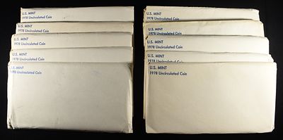(10) 1978 MINT SETS. LEADERS IN ON-LINE AUCTIONS ESTIMATE $90 - $130.