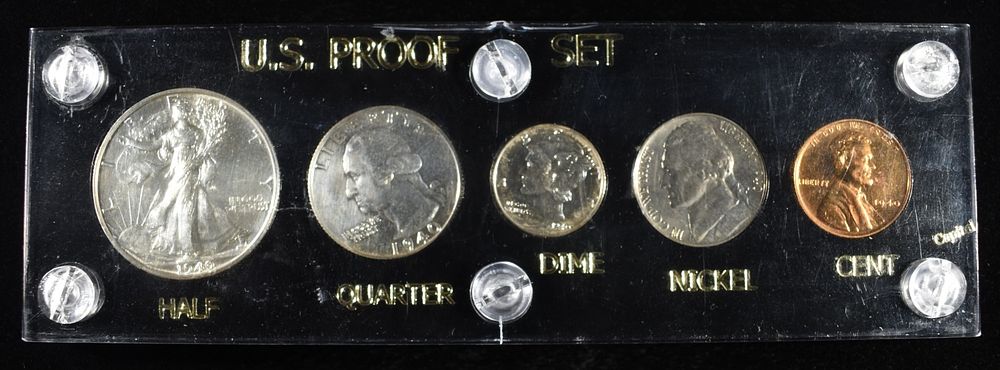 1940 PROOF SET. WEEKLY COIN & CURRENCY AUCTIONS ESTIMATE $800 - $900.