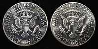 (2) 90% SILVER 1964 KENNEDY HALF DOLLARS PROOF BU. CHECK OUT OUR UPCOMING AUCTIONS ESTIMATE $90 Image - 1