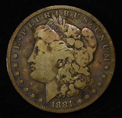 1881-O MORGAN DOLLAR. BID WITH SILVER CITY AUCTIONS ESTIMATE $90 - $130.