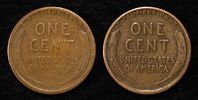 (84)D&S WHEAT CENTS FROM THE 20'S. TOP RATED AUCTION HOUSE ESTIMATE $120 - $140.Image - 2