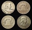 (10) 90% SILVER FRANKLIN HALF DOLLARS. LEADERS IN ON-LINE AUCTIONS ESTIMATE $420 - $470.Image - 1
