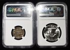 NICKLE & HALF DOLLAR NGC GRADED COINS. 1948-S JEFFERSON NICKEL NGC MS66 & 1961-D FRANKLIN HALF Image - 1
