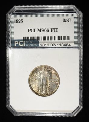 1925 STANDING LIBERTY QUARTER PCI SUPERB GEM BU FH. BID WITH SILVER CITY AUCTIONS ESTIMATE $2250 