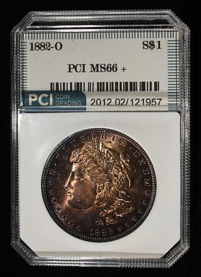 1882-O MORGAN DOLLAR PCI SUPERB GEM BU. CHECK OUT OUR UPCOMING AUCTIONS ESTIMATE $575 - $675.