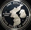 1991 $1 COMMEM KOREAN WAR MEMORIAL. WEEKLY COIN & CURRENCY AUCTIONS ESTIMATE $90 - $130.Image - 2