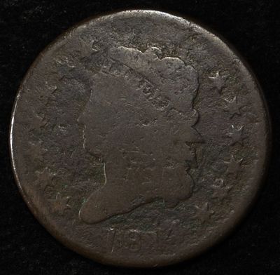 1814 CLASSIC HEAD CENT. CHECK OUT OUR UPCOMING AUCTIONS ESTIMATE $100 - $150.