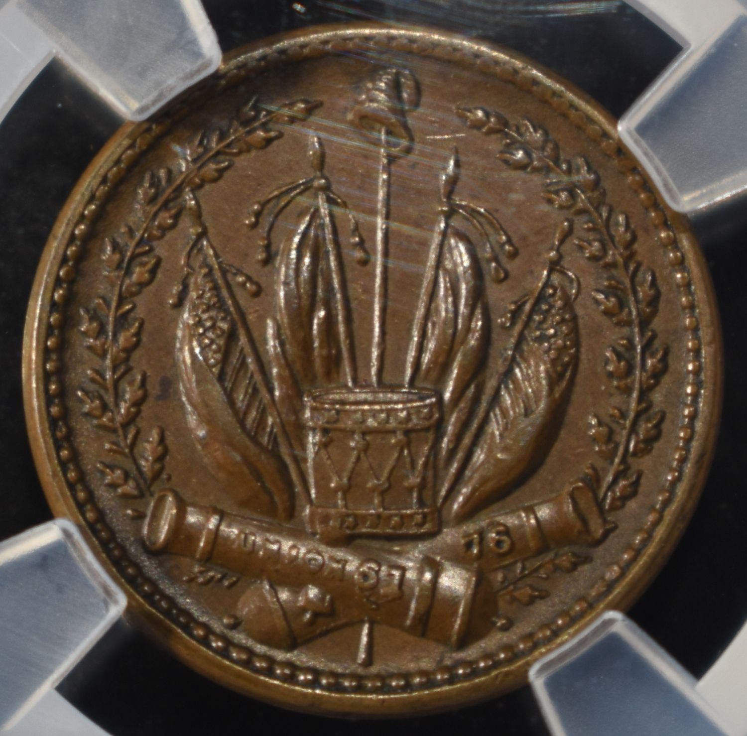 1863 CIVIL WAR TOKEN NGC MS62 BN