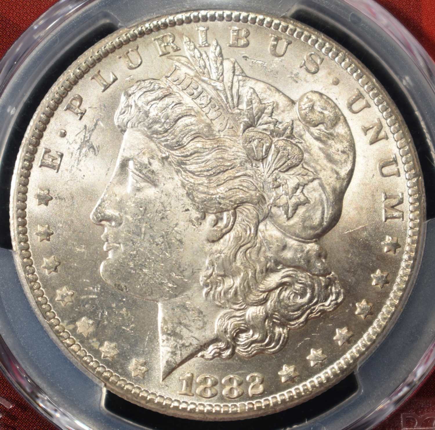 1882-CC MORGAN DOLLAR PCGS MS61