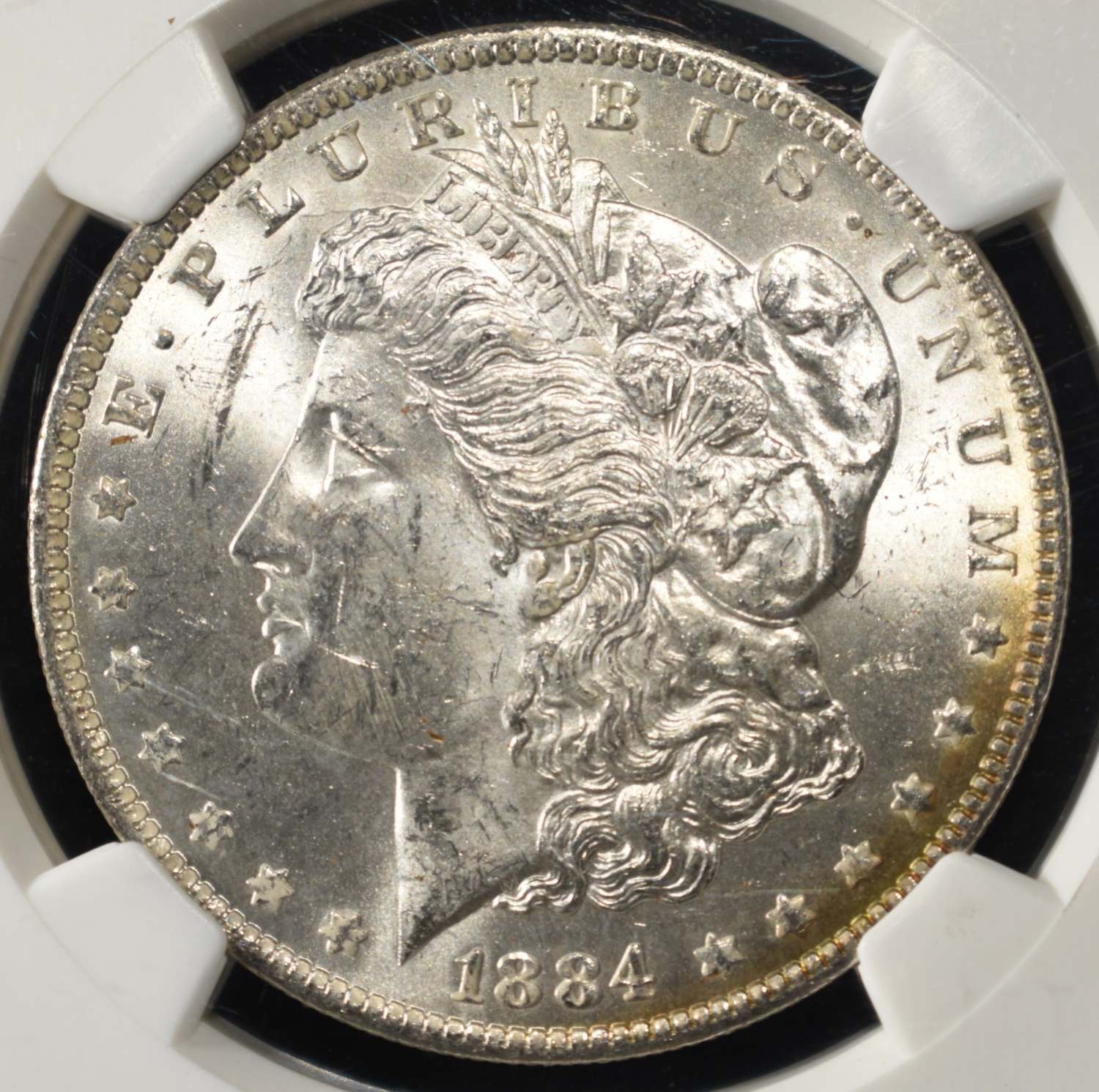 1884-O MORGAN DOLLAR NGC MS-63 OLATHE HOARD