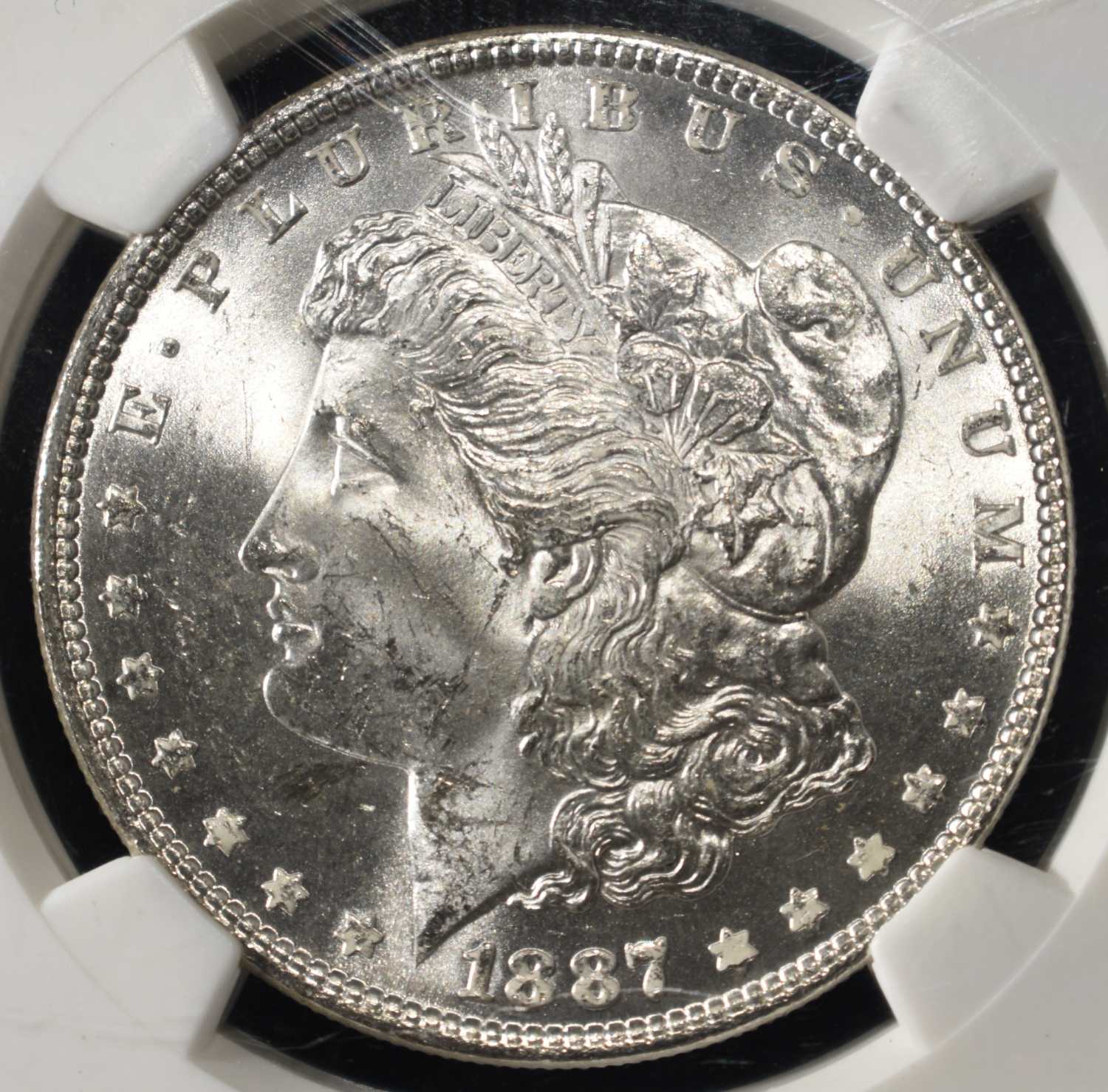 1887 MORGAN DOLLAR NGC MS-63 OLATHE HOARD