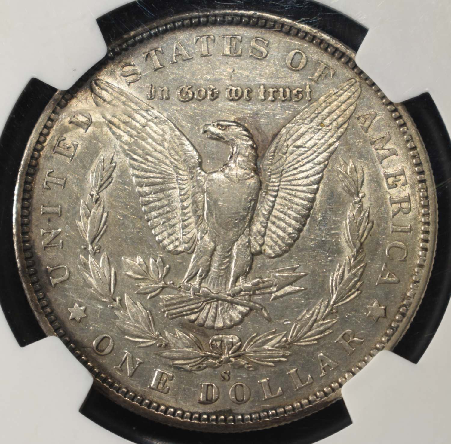 1892-S MORGAN DOLLAR NGC AU-50
