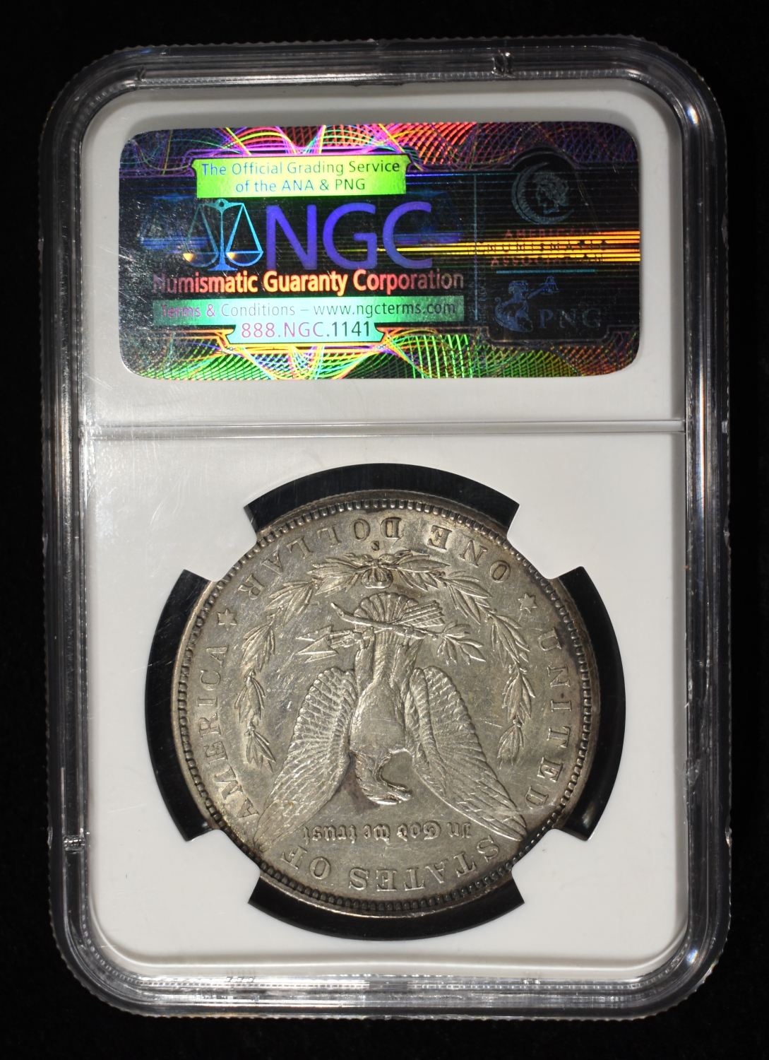 1892-S MORGAN DOLLAR NGC AU-50