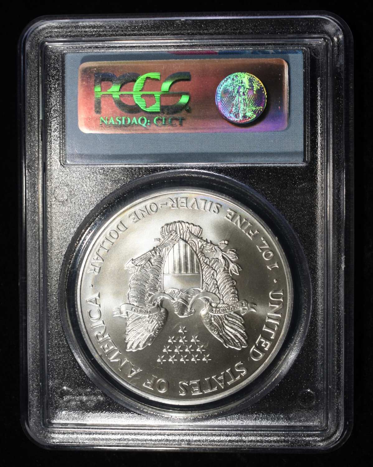 2001 SILVER EAGLE PCGS MS-69 GROUND ZERO RECOVERY