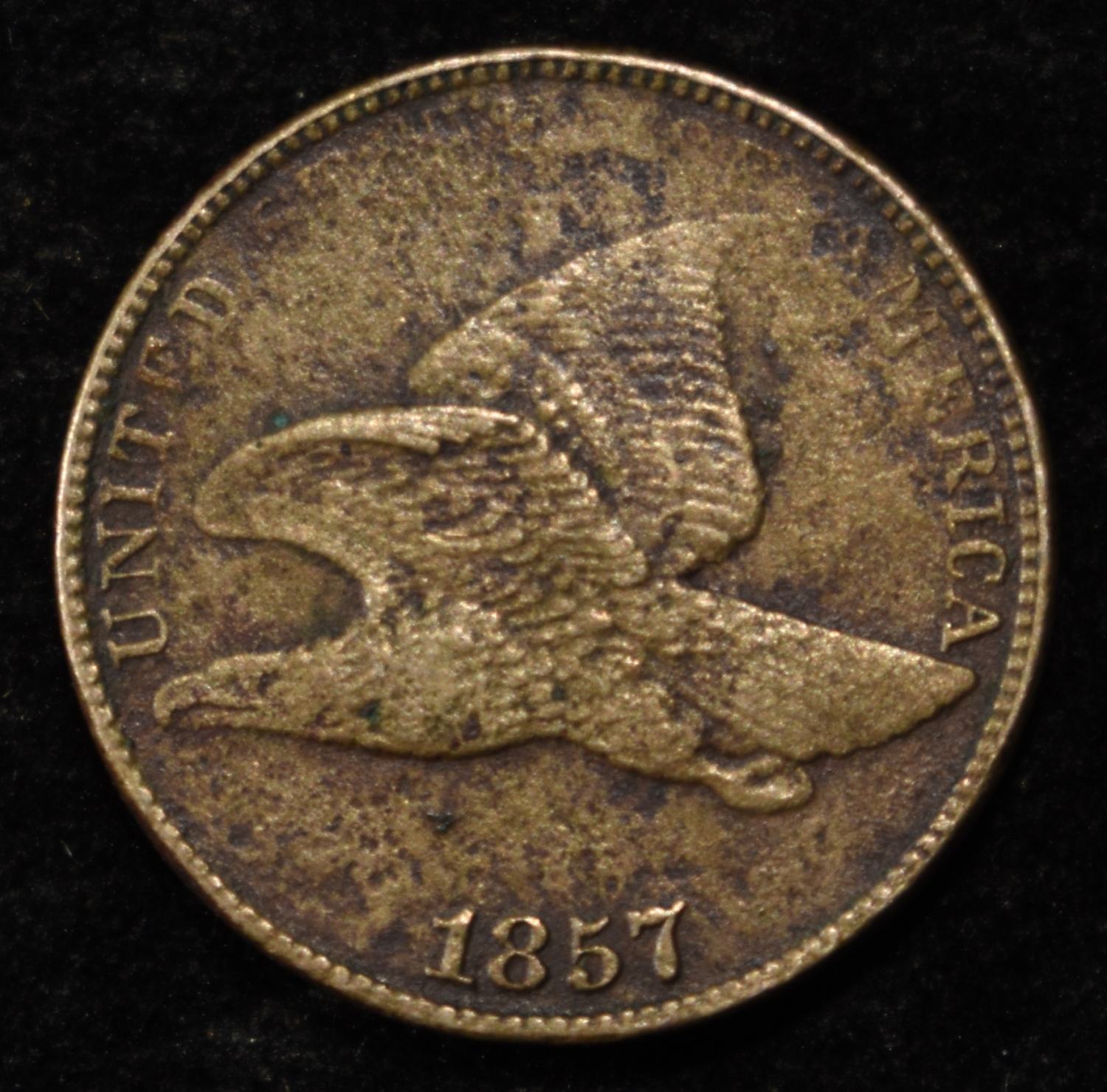 1857 FLYING EAGLE CENT