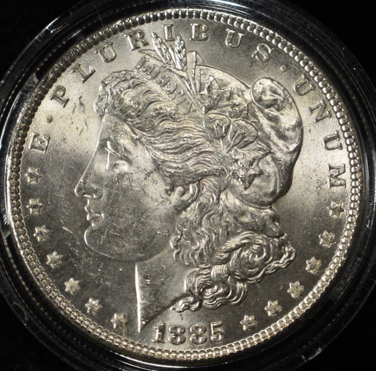 1885 MORGAN DOLLAR CH BU