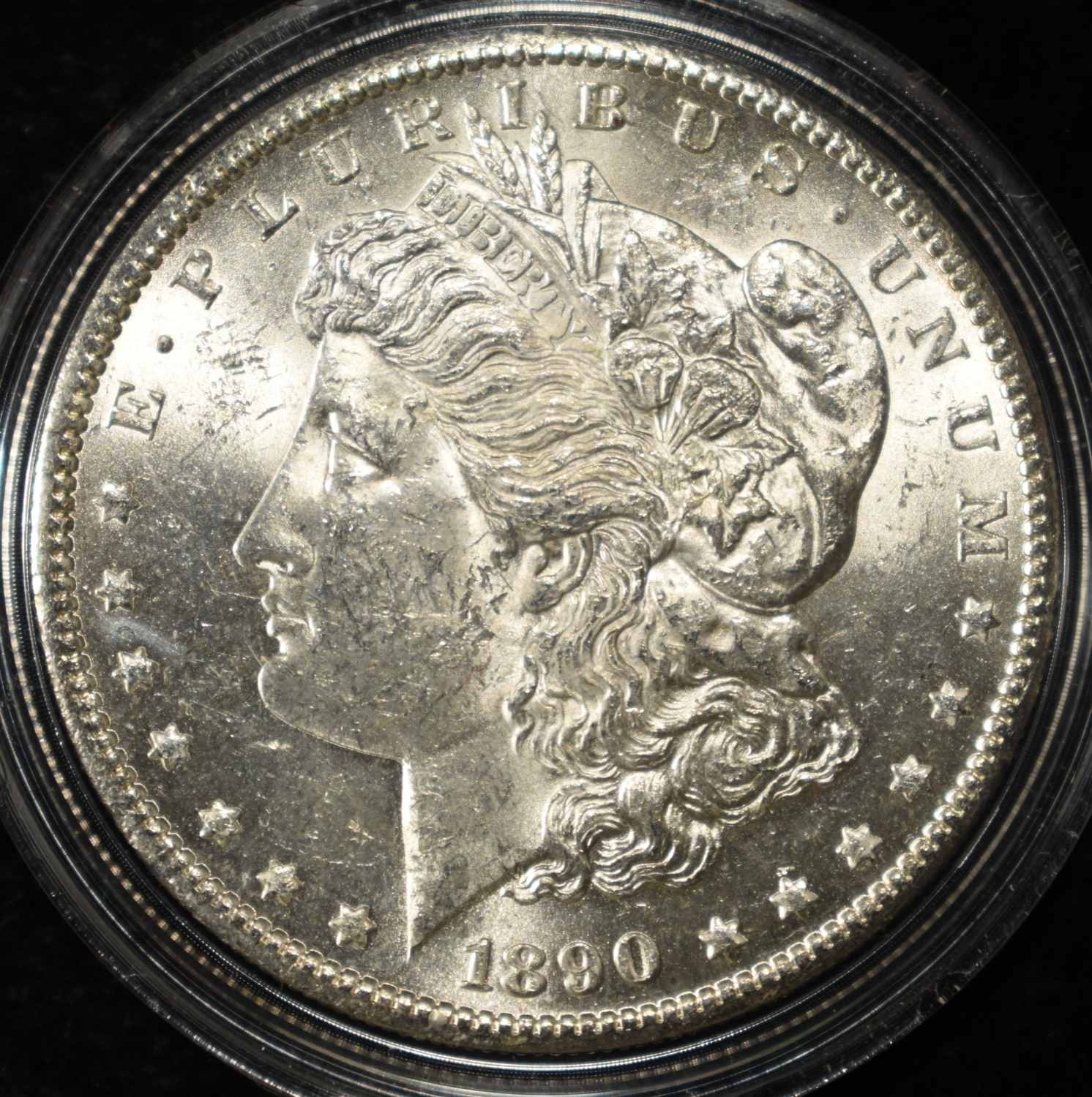 1890-S MORGAN DOLLAR BU