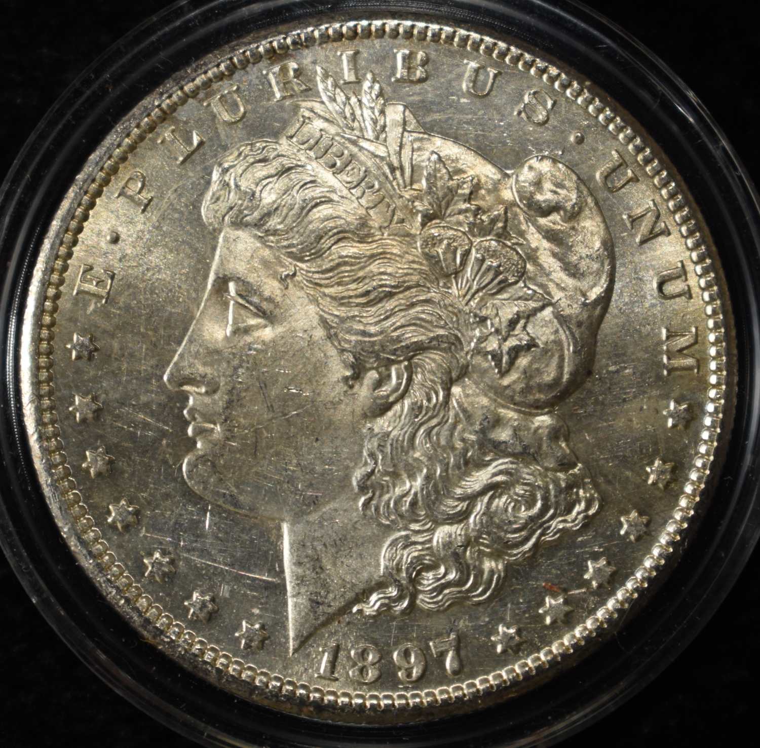 1897-S MORGAN DOLLAR CH BU