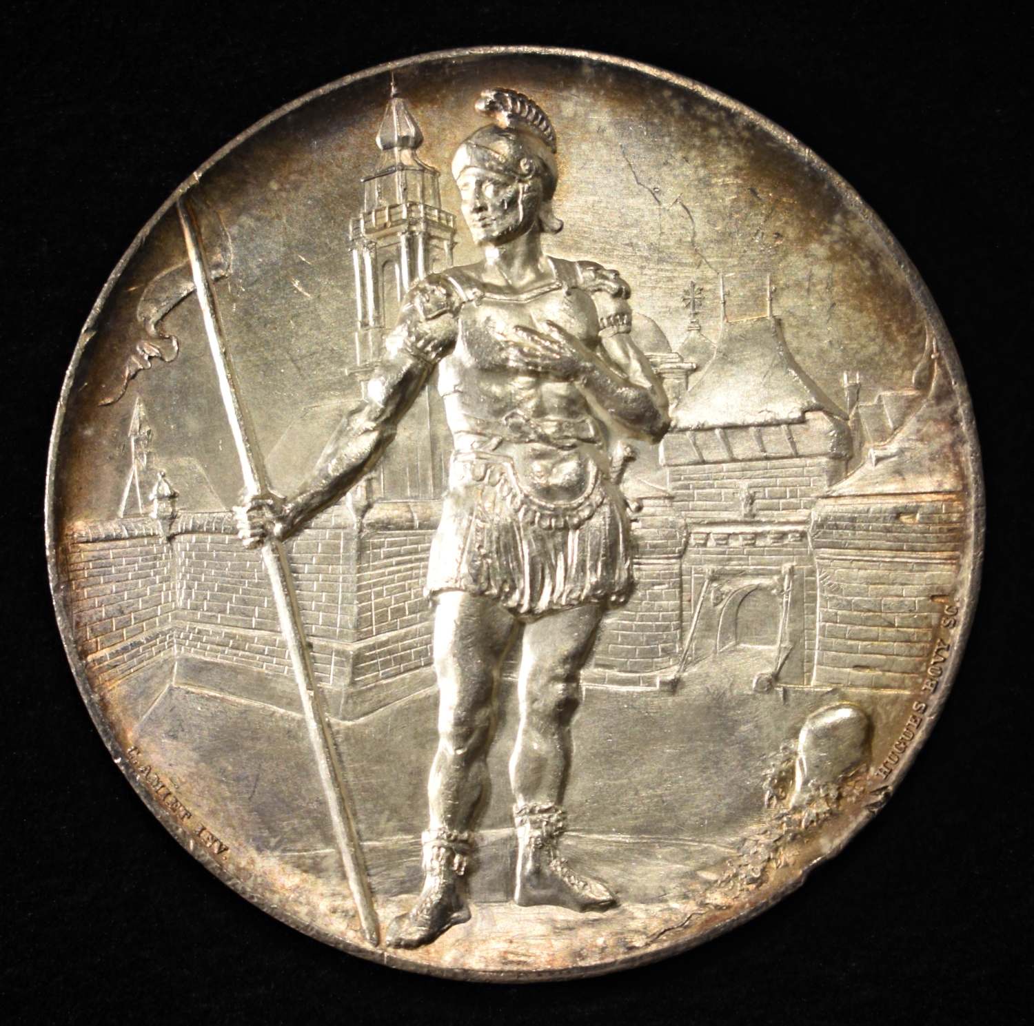 1895 SWISS SHOOTING MEDAL SOLOTHURNER SILVER